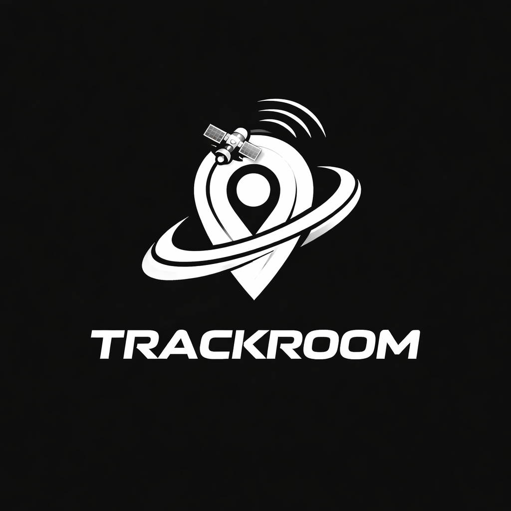Versão monocromática da logo Trackroom